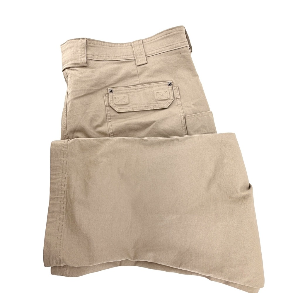 Duluth Trading Co Cargo Pants Mens 48x30 Khaki Good Flex Fire Hose Standard Fit